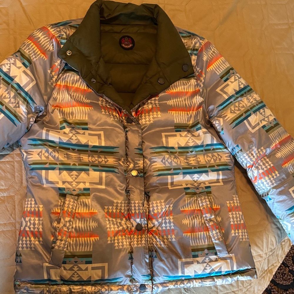 Pendleton Multicolor Patterned Puffer Jacket